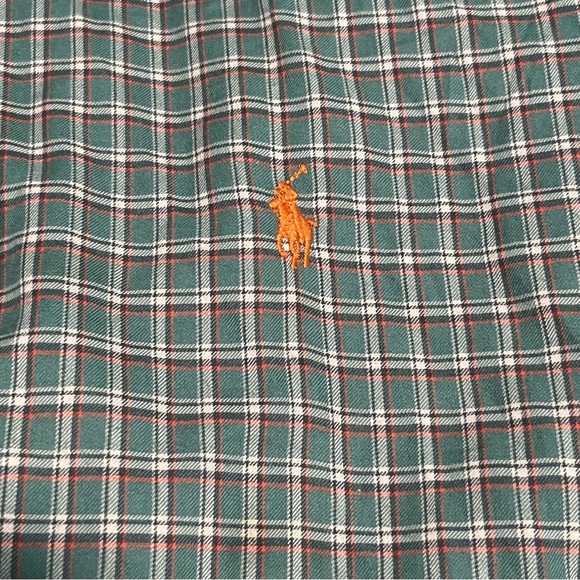 Ralph Lauren Green Plaid Button Down Shirt - Picture 4 of 5